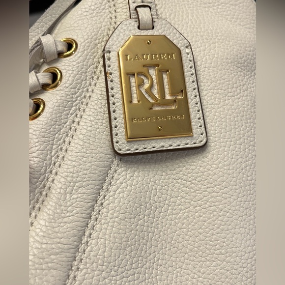 Ralph Lauren Rare Ivory Leather Fringe Hobo Bag NWOT - Picture 2 of 14